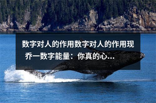 数字对人的作用数字对人的作用现  乔一数字能量：你真的心甘情愿？手机号，车牌号等